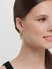 Золотой серьги-цепочки