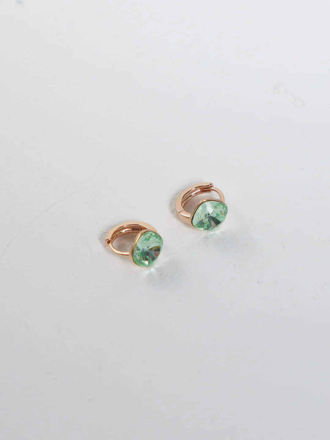 Лайм серьги с камнем Swarovski, Xuping, позолота