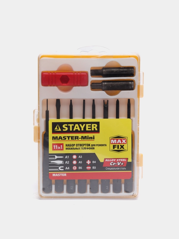 Отвертки для ремонта мобильных телефонов Stayer, 11 предметов