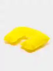 Желтый подушка надувная под шею, дорожная, 36*30*10
