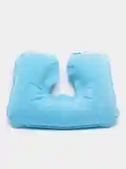 Голубой подушка надувная под шею, дорожная, 36*30*10