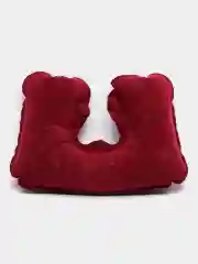 Бордовый подушка надувная под шею, дорожная, 36*30*10