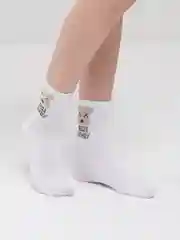 Белый носки с медведями