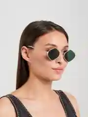 Зеленый солнцезащитные очки, в форме ромба