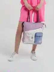 Сиреневый сумка-шоппер