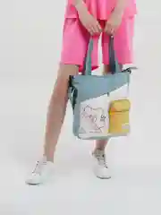 Бирюзовый сумка-шоппер