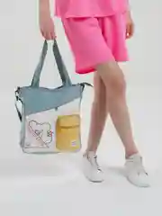 Бирюзовый сумка-шоппер