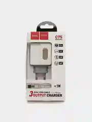 Зарядное устройство HOCO C75, Type-C, белый