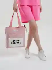 Розовый сумка-шоппер