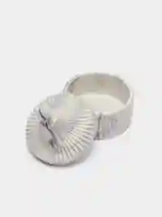 Серый кашпо из гипса