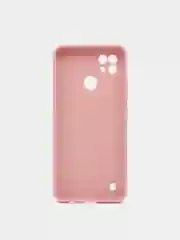 Бежевый чехол для Realme C21 силиконовый матовый однотонный