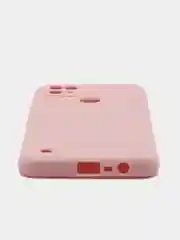Бежевый чехол для Realme C21 силиконовый матовый однотонный