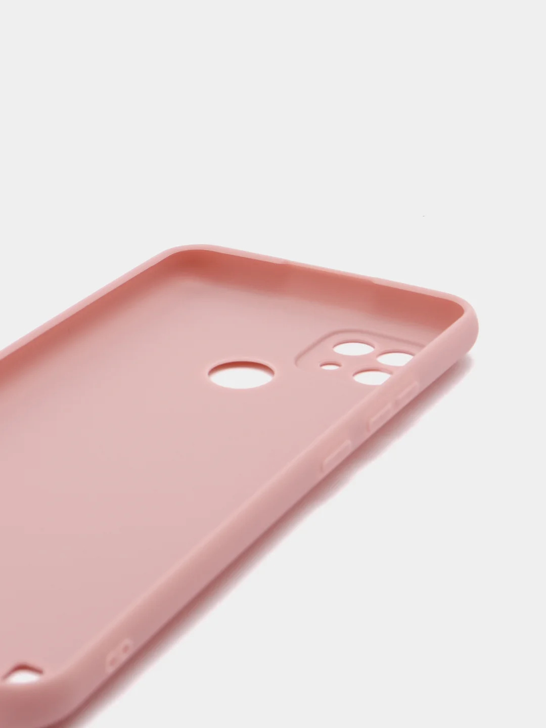 Бежевый чехол для Realme C21 силиконовый матовый однотонный