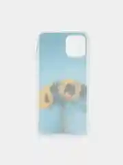 Синий чехол с цветным принтом картинки iPhone 5S/SE/6/6S/7/8/Plus/X/XS/XR/11/12/Mini/Pro/Max