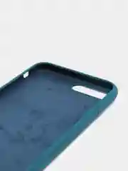 Индиго силиконовый чехол c закрытым низом для Айфон