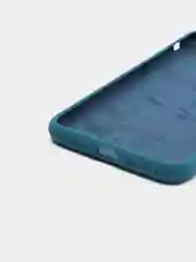 Индиго силиконовый чехол c закрытым низом для Айфон
