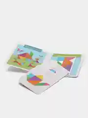 Белый магнитный танграм в книжке