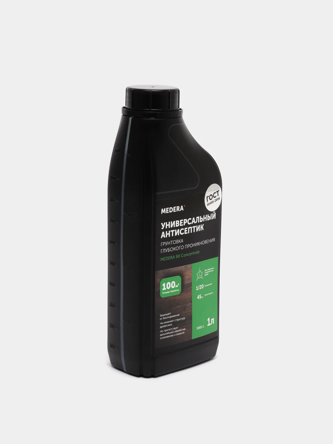 Строительный антисептик для дерева MEDERA 90 Concentrate. 1 литр