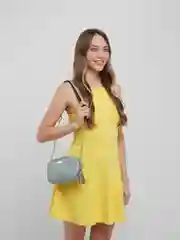 Мятный сумка женская из экокожи, кросс-боди средняя, через лечо, с ремнем-цепочкой