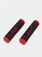 Красный грипсы велосипедные, 2 штуки, 12.5 см, 2 дизайна