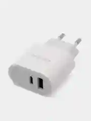 Белый зарядка 12W Borofone 1xUSB / USB-C, 2,4A