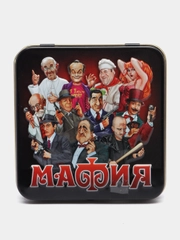 Карточная настольная игра "Мафия" в жестяной коробке