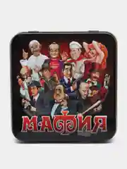 Карточная настольная игра "Мафия" в жестяной коробке