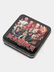 Карточная настольная игра "Мафия" в жестяной коробке