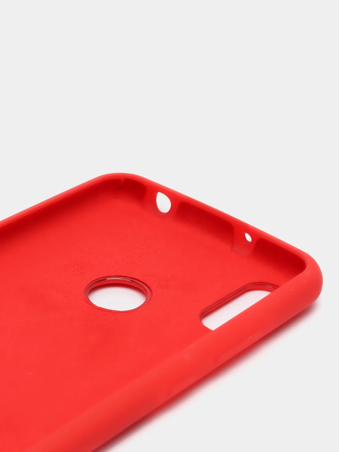 Красный чехол силиконовый Silicone Cover Case для Huawei Honor Y6, 8A, Y9 2019