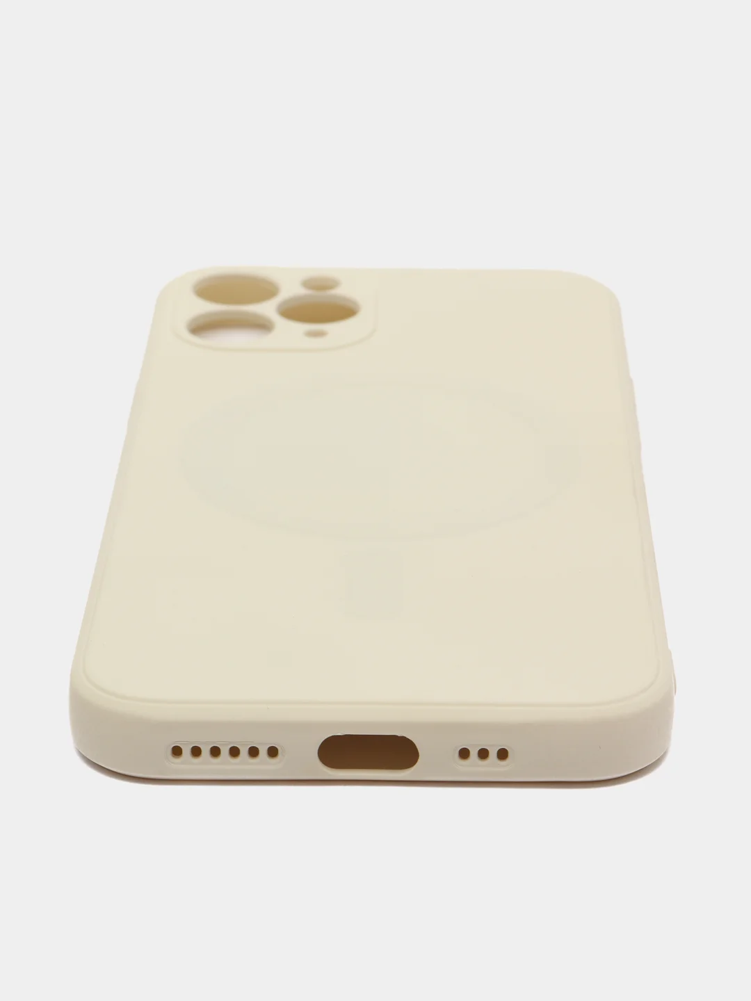 Белый чехол Soft Touch silicone case с магнитом MagSafe для iPhone 11, 11Pro, 11Pro Max