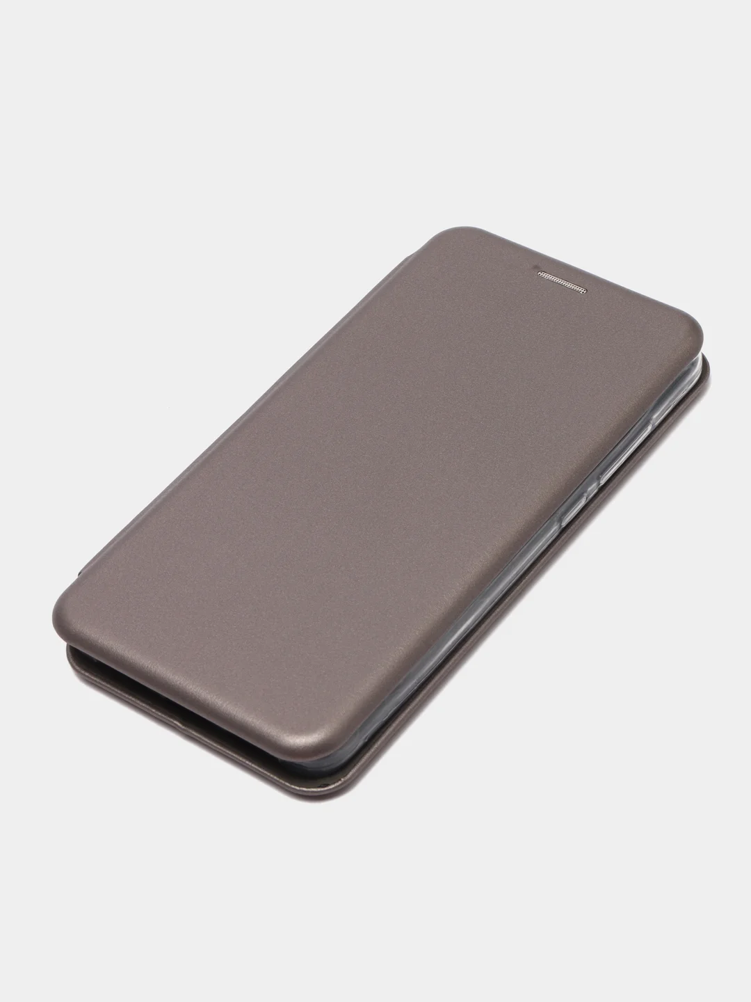 Серебряный чехол-книжка для Xiaomi Redmi Note 4X