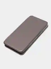 Серебряный чехол-книжка для Xiaomi Redmi Note 4X