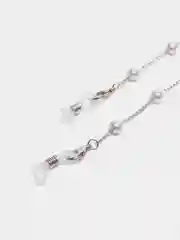 Серебряный цепочка для очков, с искусственными жемчугом