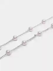 Серебряный цепочка для очков, с искусственными жемчугом