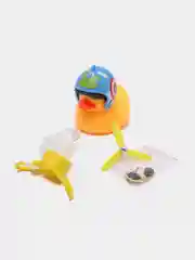 Лимонный утка в шлеме в машину, с креплением для велосипеда