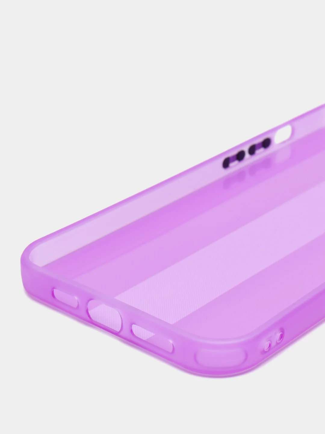 Фиолетовый чехол на iPhone12 Pro Max, 1.5 мм Плотный цветной