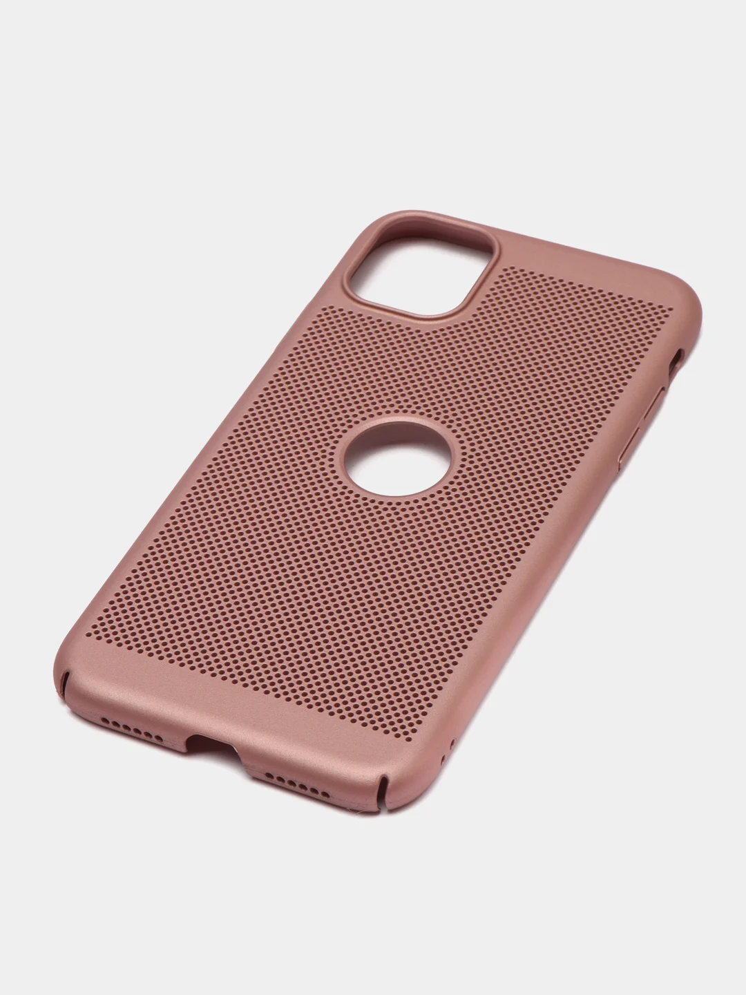 Розовый чехол ультратонкий с перфорацией для Айфон iPhone 11, iPhone 11 Pro, iPhone 11 Pro Max
