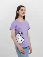 Лавандовый футболка женская