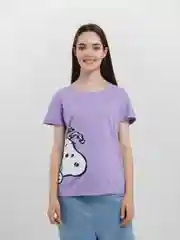 Лавандовый футболка женская
