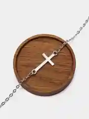 Серебряный цепочка для очков с крестами, унисекс