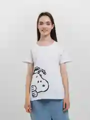 Белый футболка женская