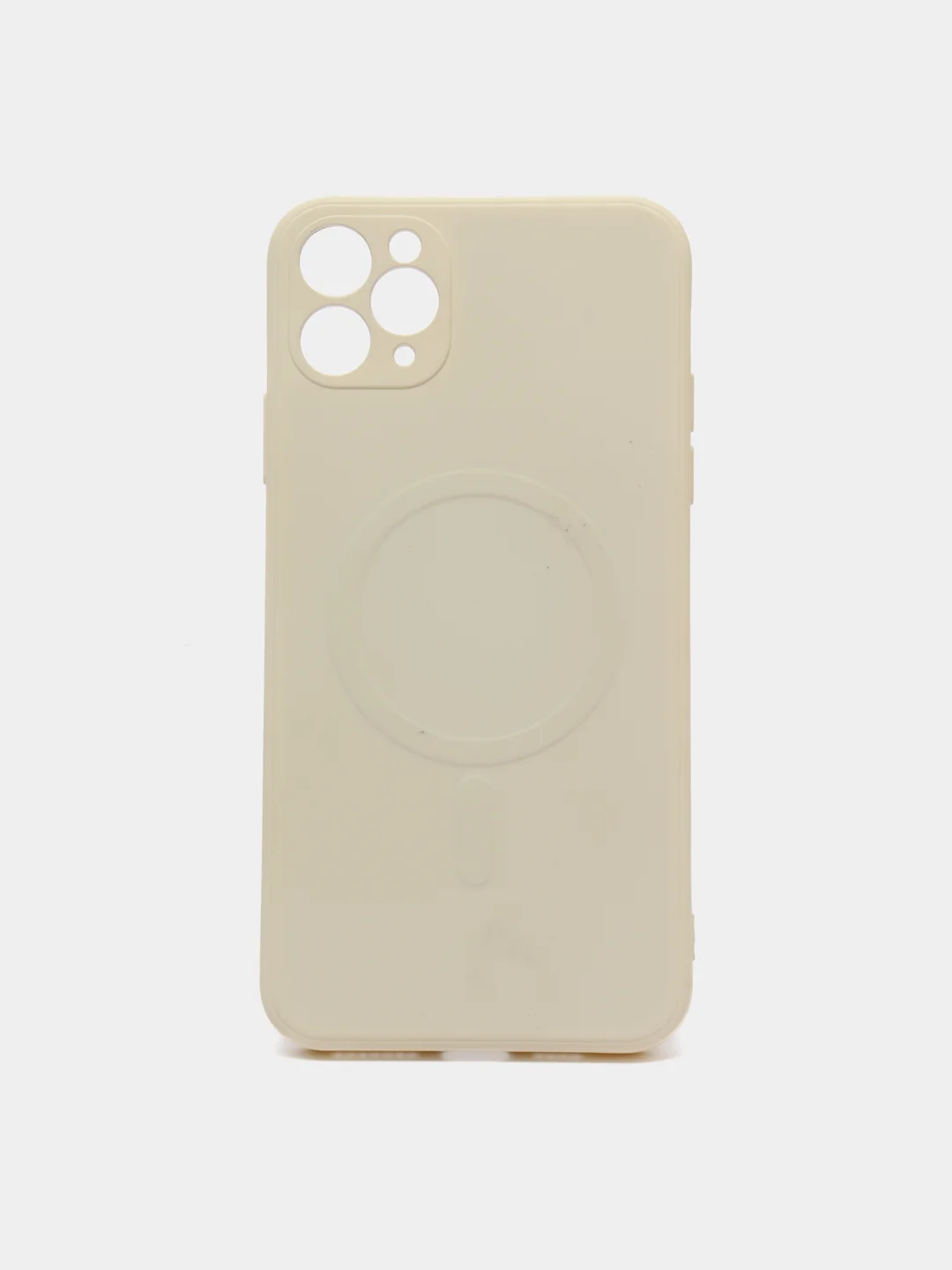 Белый чехол Soft Touch silicone case с магнитом MagSafe для iPhone 11, 11Pro, 11Pro Max
