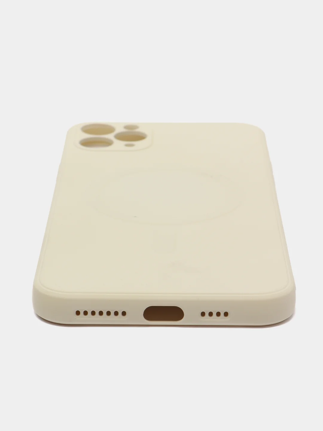Белый чехол Soft Touch silicone case с магнитом MagSafe для iPhone 11, 11Pro, 11Pro Max