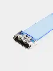 Синий ремешок для Apple Watch 38 / 40 / 41 / 42 / 44 / 45 / 49 мм браслет силиконовый прозрачный