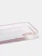Розовый чехол Samsung Galaxy A01 Core, Галакси А01 силиконовый переливающийся жидкий с блестками