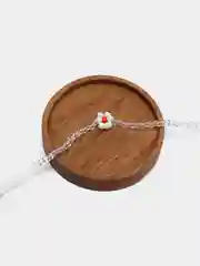 Белый цепочка для очков из цветного бисера