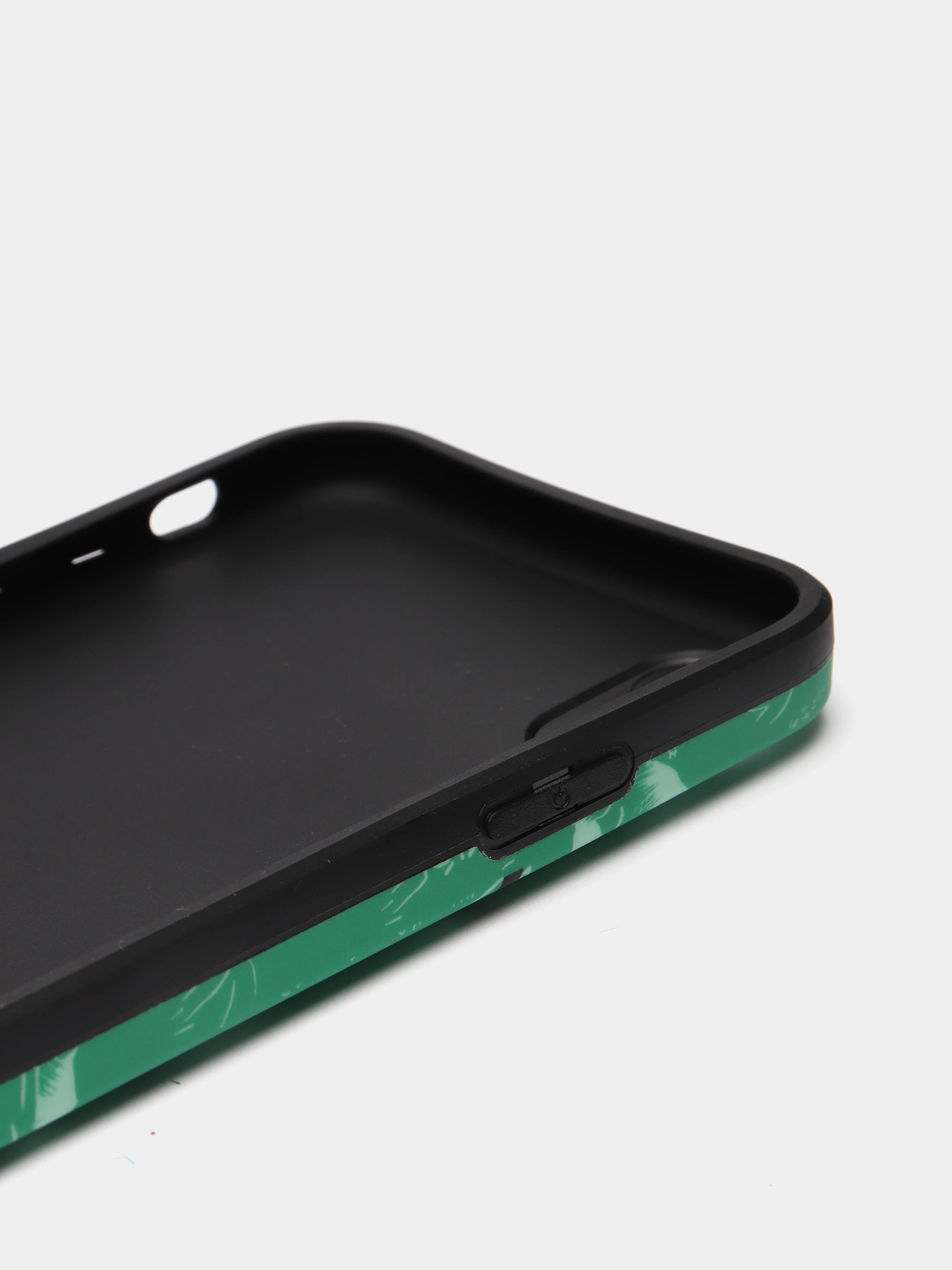 Бирюзовый чехол "Клинок, рассекающий демонов" на iPhone XR, 11, 12 mini, 12 Pro, 13, 13 Pro