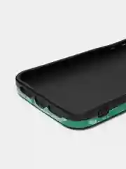 Бирюзовый чехол "Клинок, рассекающий демонов" на iPhone XR, 11, 12 mini, 12 Pro, 13, 13 Pro