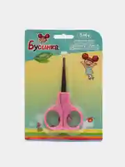 Розовый ножницы детские "Бусинка", арт 1012