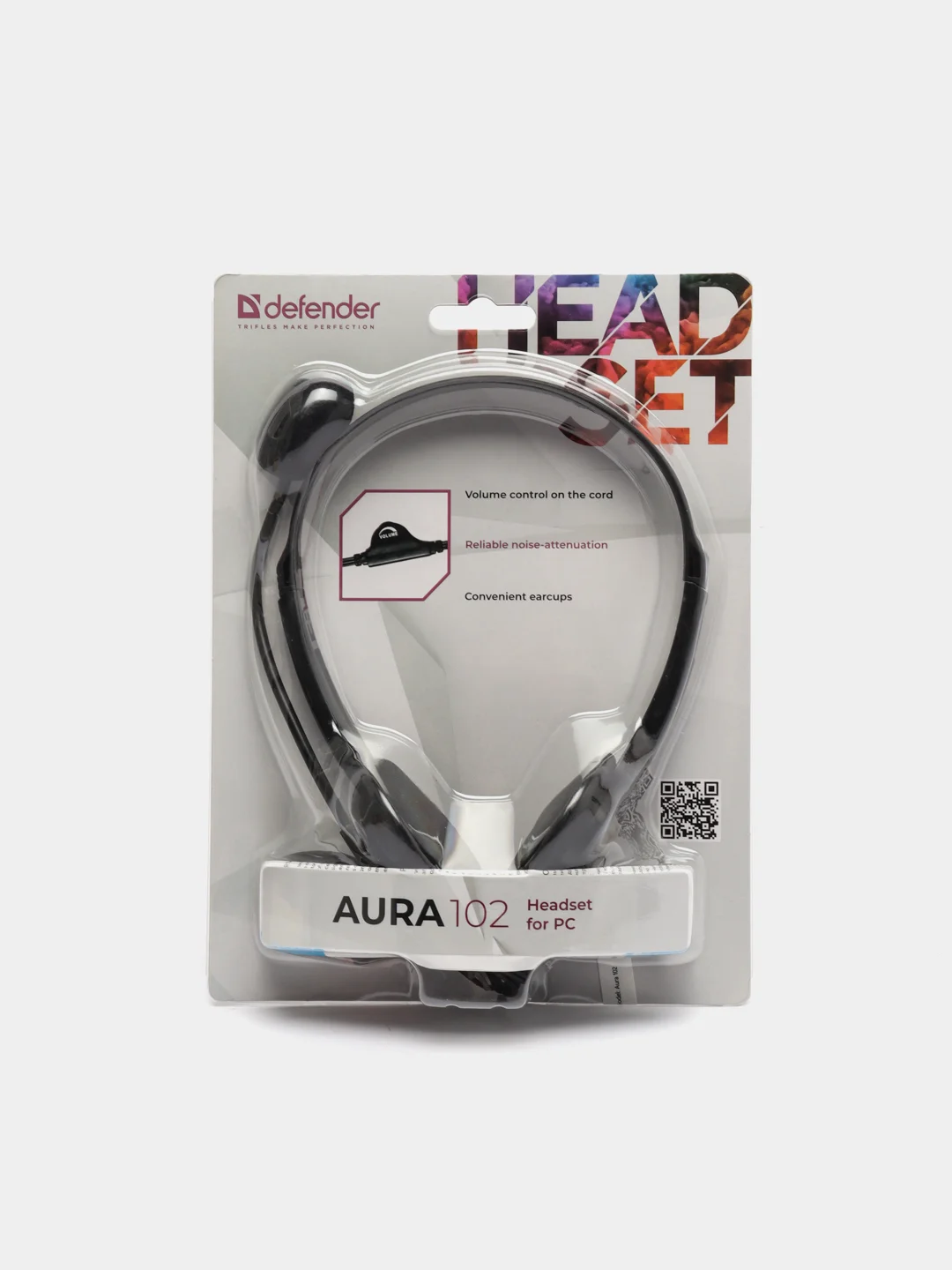 Компьютерные наушники накладные с микрофоном Aura 102, кабель 1,8 м